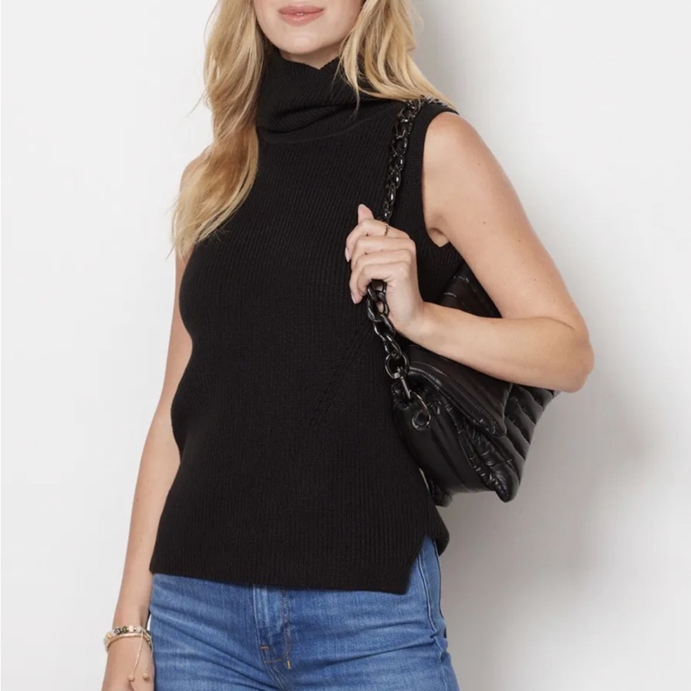 French Connection Abel Sleeveless Turtleneck Sweater NWT $88 Size small Evereve